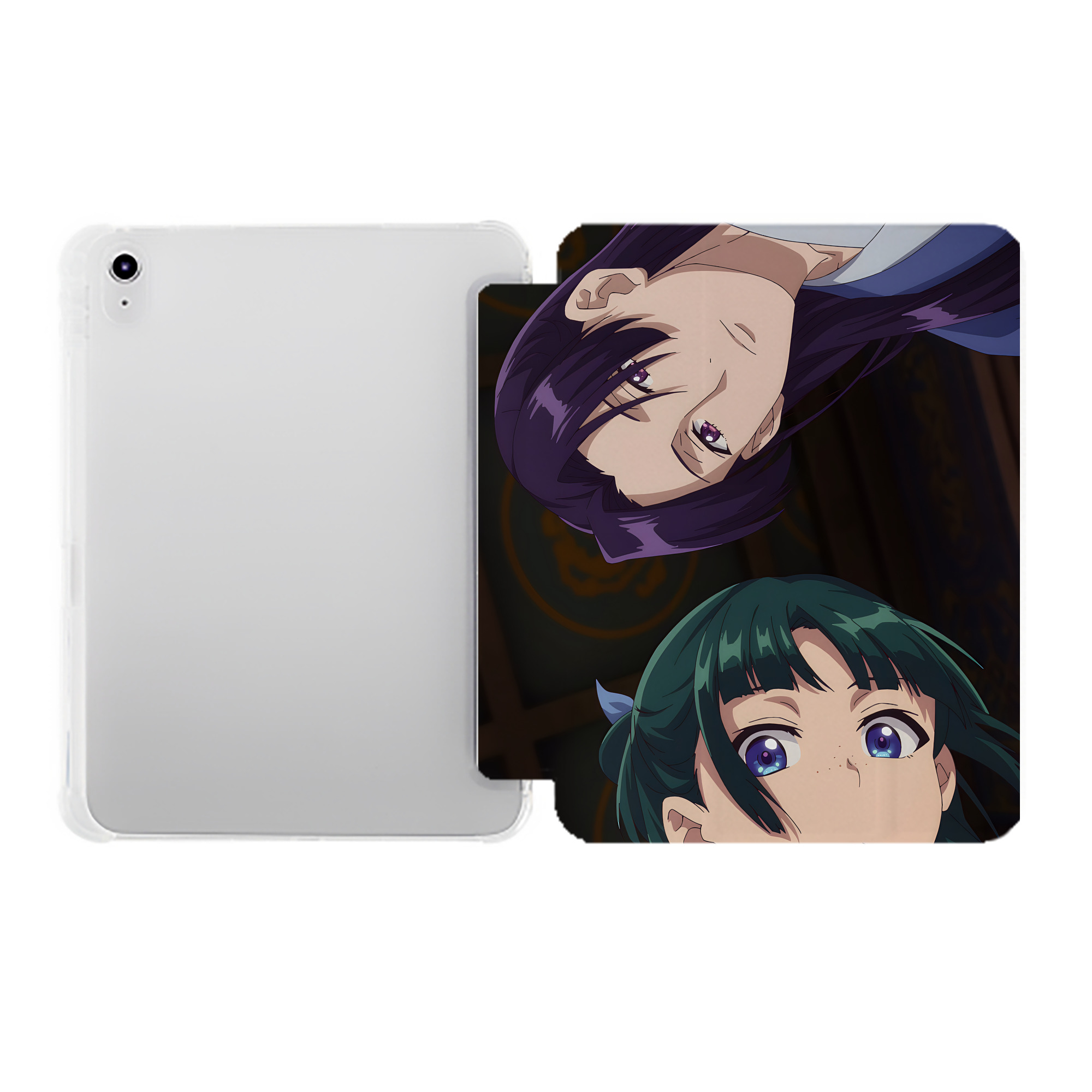 （画像用） 薬屋のひとりごと The Apothecary Diaries IPad ケース ペン収納付き 三つ折りスタンド PUレザー×シリコン 対応機種9.5/10.5/10.9インチ
